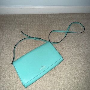 (Like new) Kate Spade Blue Clutch.